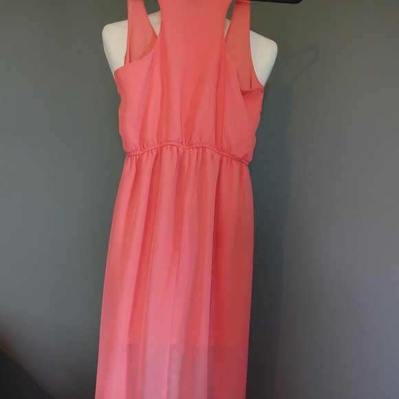 Wet Seal High Low Tank top Dress in Peach - Picture 4 of 7